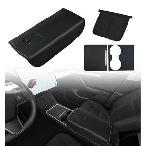 Tinlucys Center Console Cover, interior Accessories Designed for Tesla Model 3